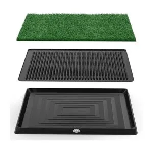 PETMAKER Almohadilla de césped artificial para perros y_3