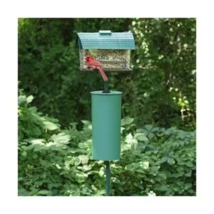 PerkyPet 341 Metal Ardilla de poste con deflector_4