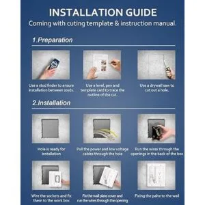 ZEXMTE Kit de gestión de cables en pared para TV salida_4