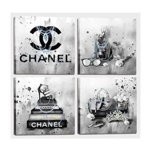 Arte de pared de moda para dormitorio de mujer decoración_1