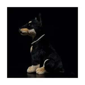Peluche realista Doberman de 12 pulgadas animal de_5