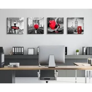 JiazuGo Decoración de París para dormitorio decoración de_5