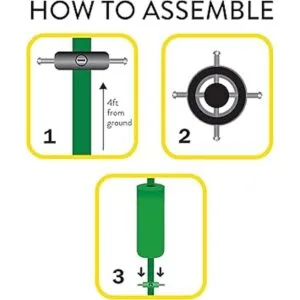 PerkyPet 341 Metal Ardilla de poste con deflector_2
