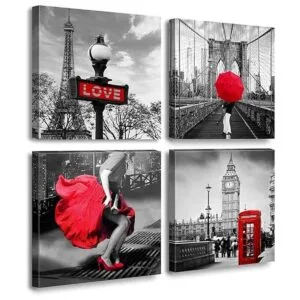 JiazuGo Decoración de París para dormitorio decoración de_1