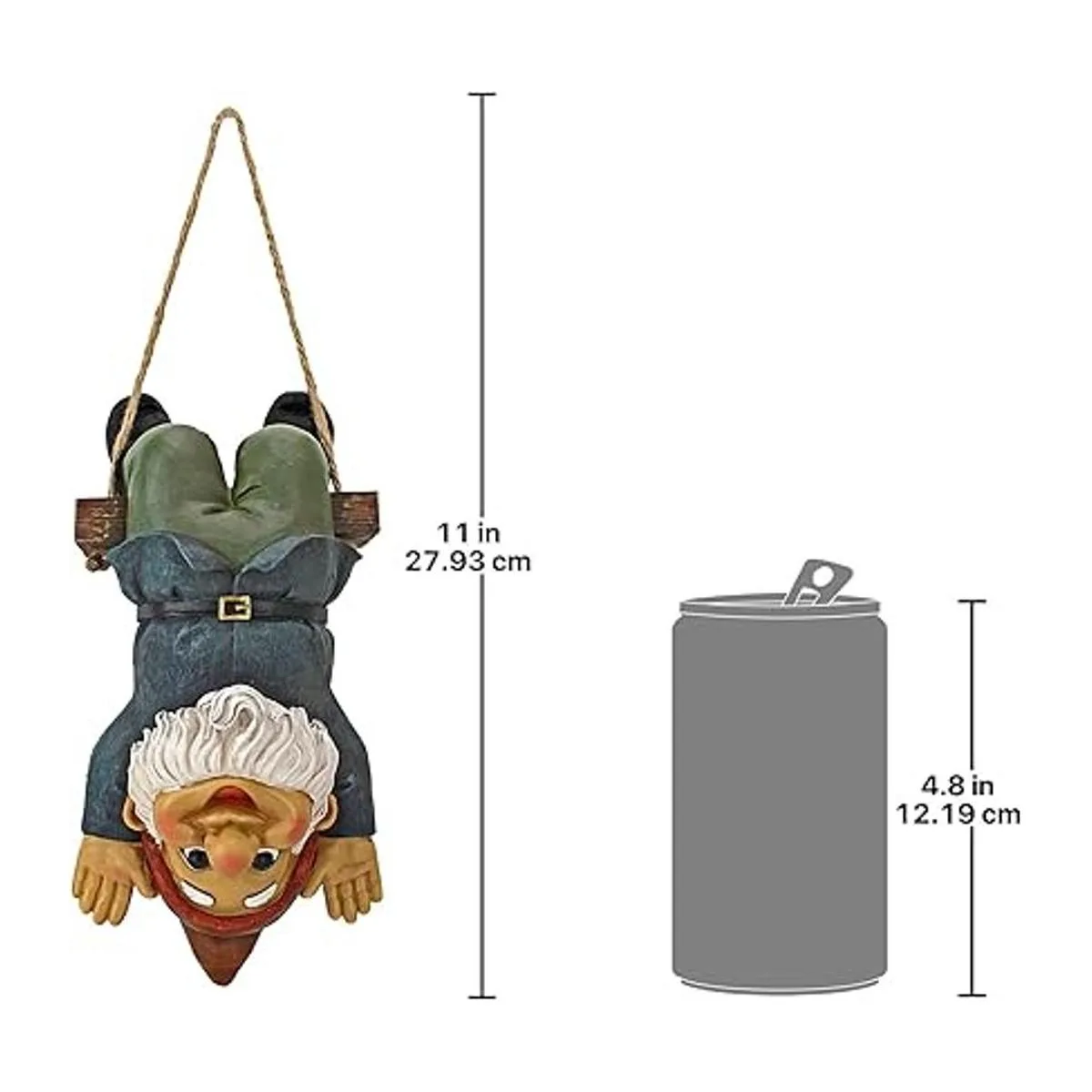 Estatua de gnomo de jardín Gnomo oscilante de Alfie el_6