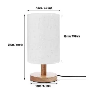 Lámpara de mesa de noche Betty Boop Base de madera para_5