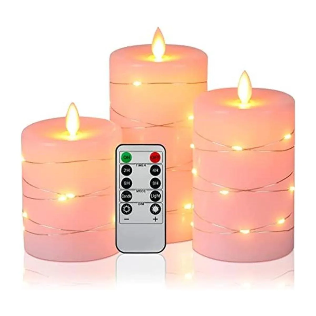 Velas sin llama con ángulo de visión de 360 grados con_1