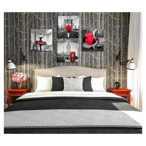 JiazuGo Decoración de París para dormitorio decoración de_3