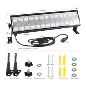Barra de luz negra mejorada de 100 W luz de inundación de_5