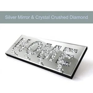 Crush Letrero de placa de letras con espejo de diamante_2