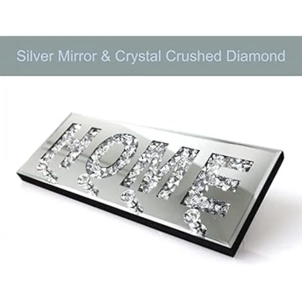 Crush Letrero de placa de letras con espejo de diamante_2