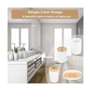 Juego de accesorios de baño juego de 8 piezas de plástico_3