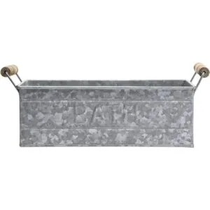 MyGift Cesta de almacenamiento rectangular de metal_5