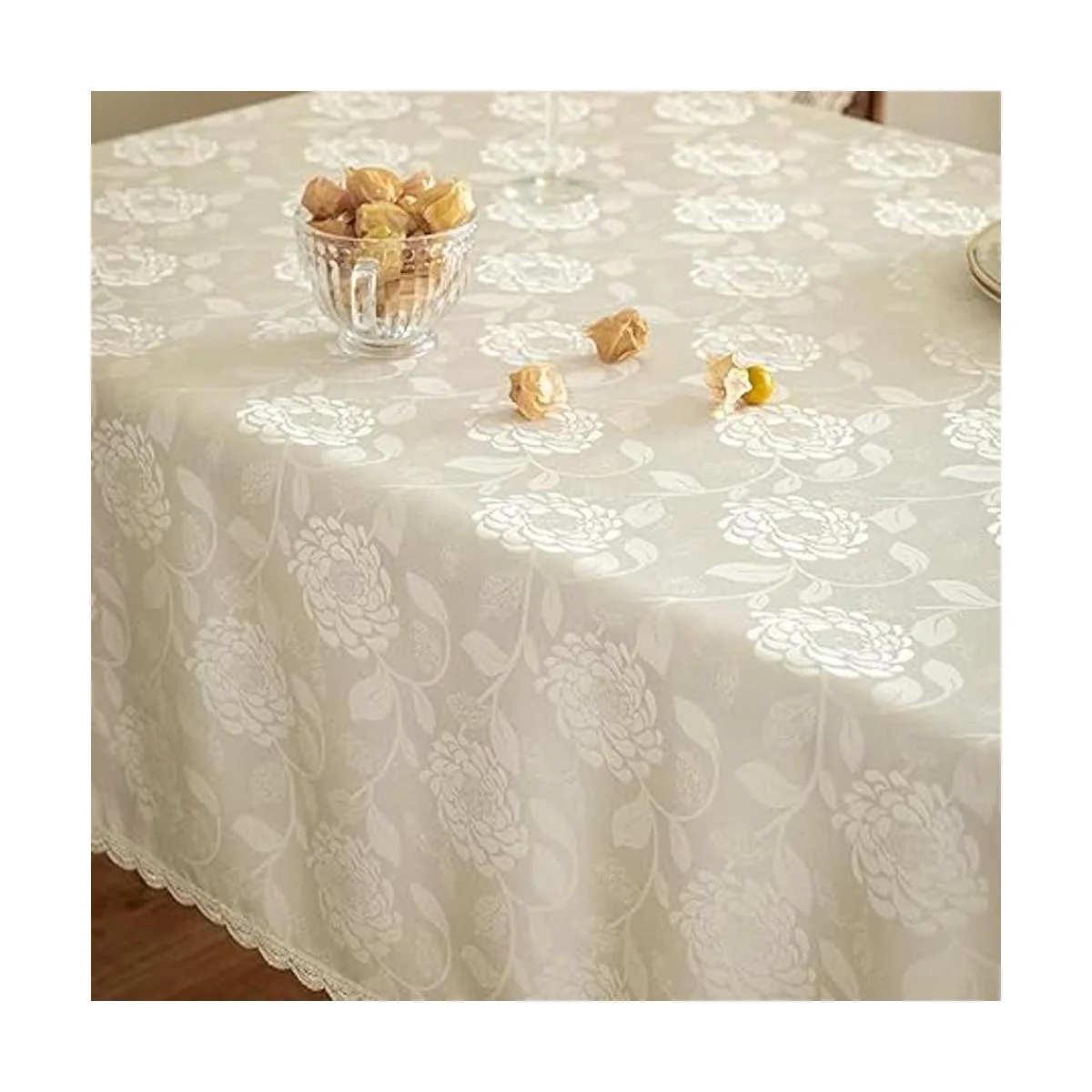 GLORY SEASON Mantel texturizado impermeable a prueba de_2