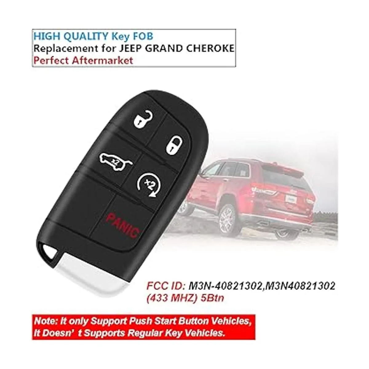 Proximity Smart Keyless Entry Car Remote Fob compatible_2