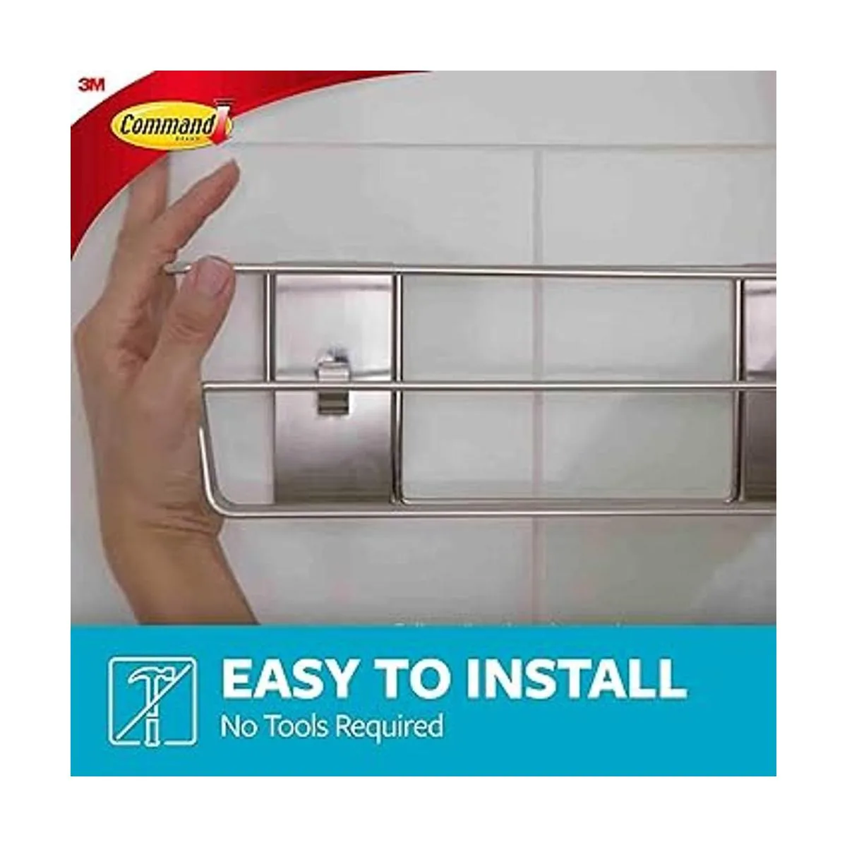 Command Organizador de ducha con tiras de mando_4