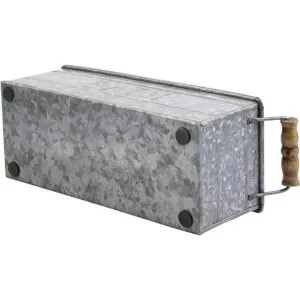 MyGift Cesta de almacenamiento rectangular de metal_6