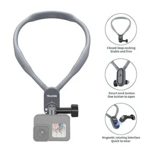 TELESIN Magnetic Chest Mount Soft Silicone Magnetic Neck_2