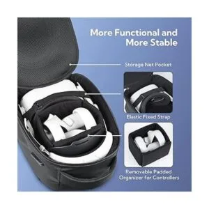 ZYBER Hard Carrying Case for Meta Quest 2 Black Backpack_3