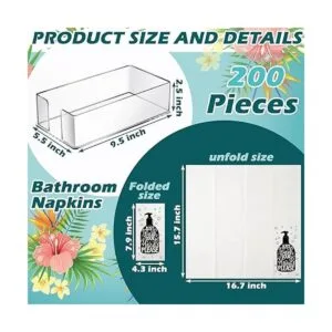 200 paquetes de servilletas desechables y servilleteros de_5