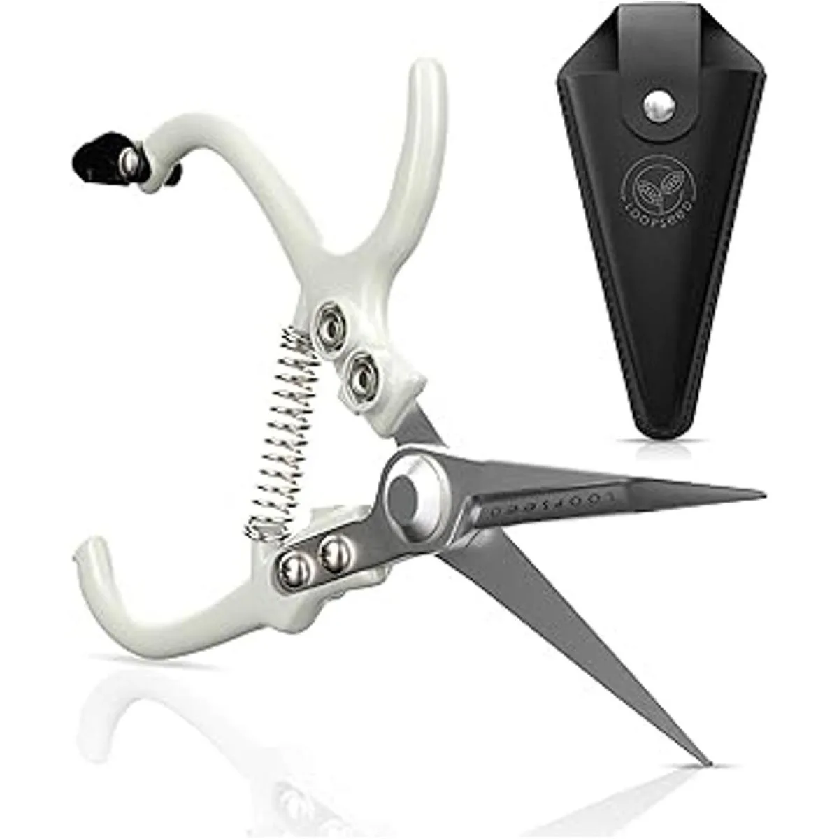 LOOPSEED Tijeras de podar de plantas con vaina de cuero_1