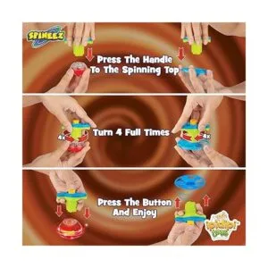 Tapas giratorias iluminadas y disco volador 12 juegos_2