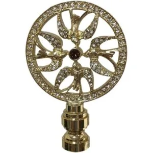 Royal Designs Lámpara de cristal con diseño de filigrana_1