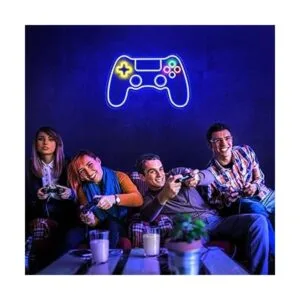 Kavaas Letrero de neón para gamer controlador de juego_6