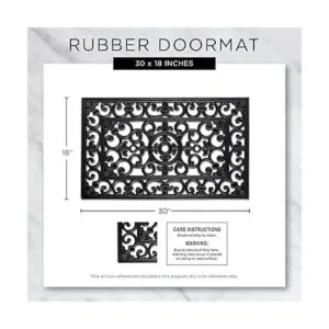 DII Felpudos de goma para todo tipo de clima 24 x 36_3