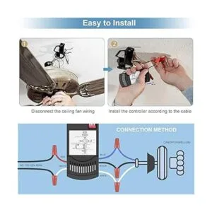 Universal Ceiling Fan Remote Control Kit Dimmable_4