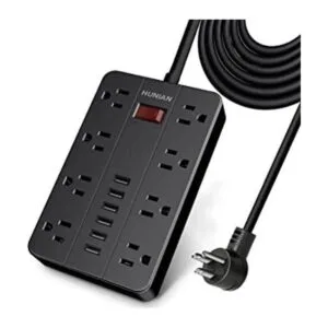 HUNIAN Protector de sobretensión enchufe plano de 10_1