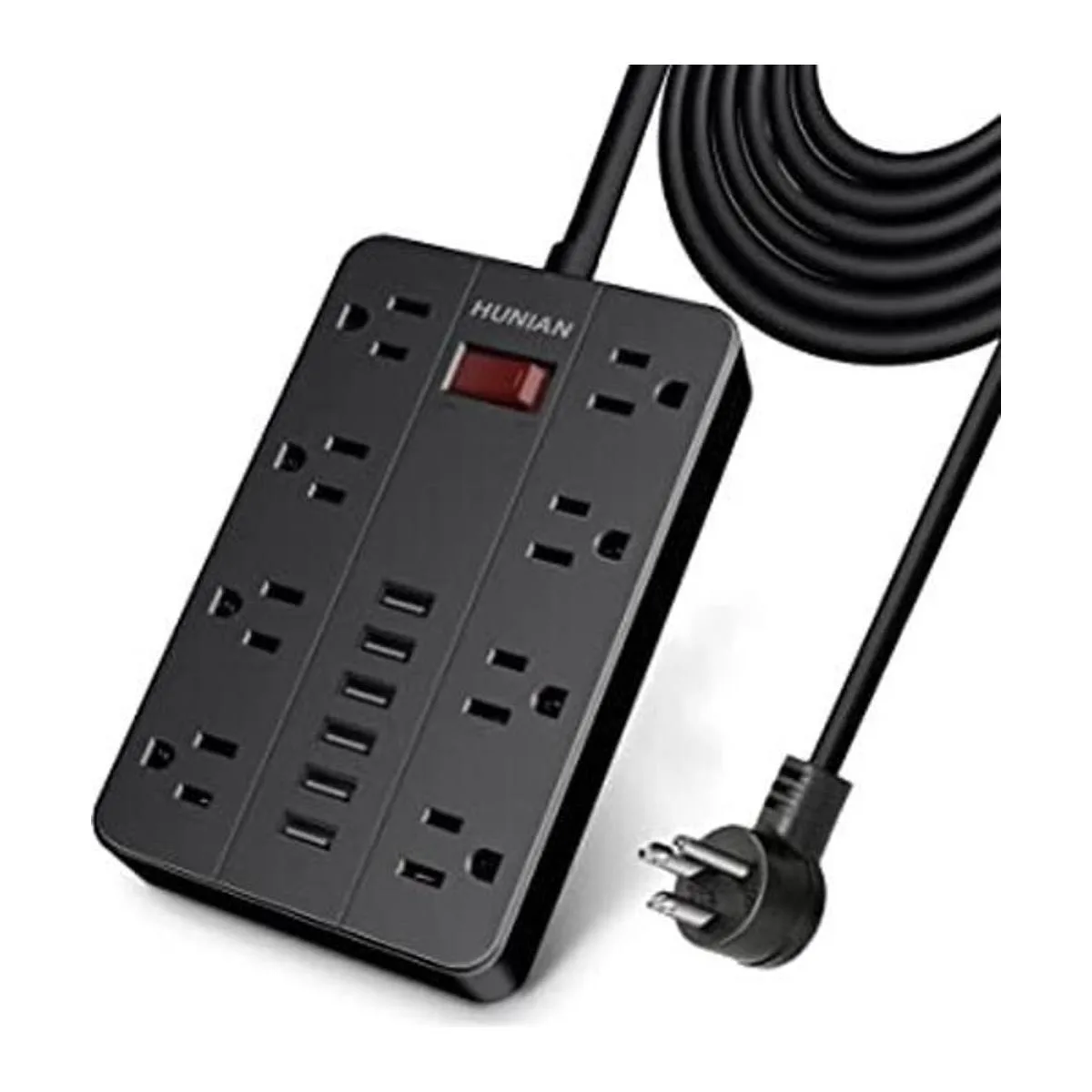 HUNIAN Protector de sobretensión enchufe plano de 10_1