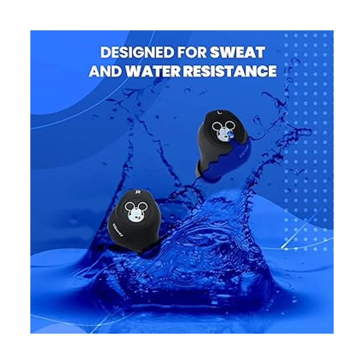 Disney Mickey Mouse Auriculares Bluetooth con funda de_4