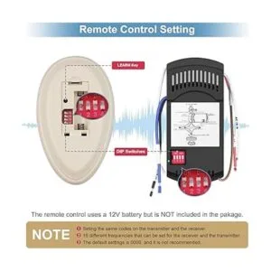 Universal Ceiling Fan Remote Control Kit Dimmable_5
