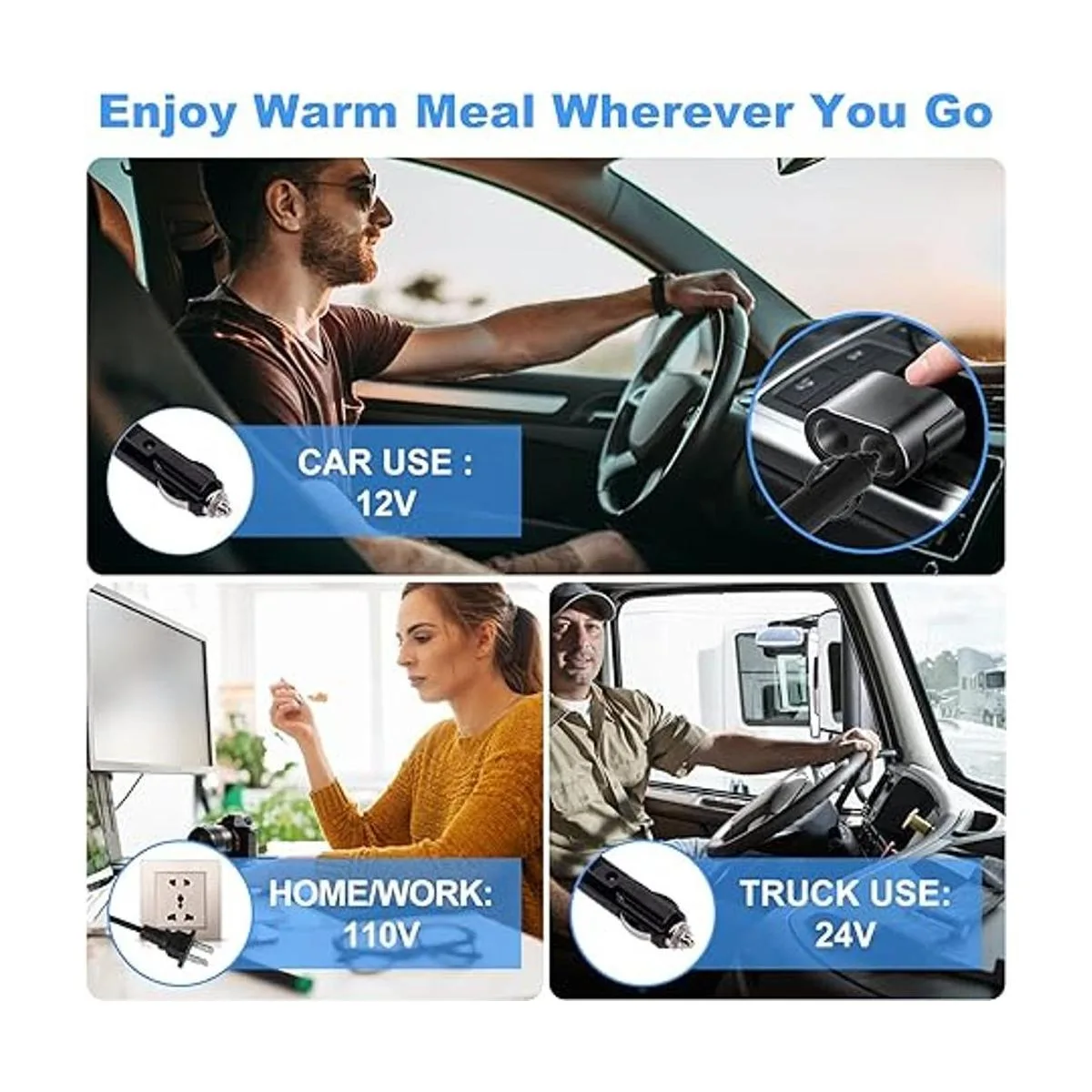 RIKDOKEN Calentador de alimentos de 12 V 24 V 110 V_6