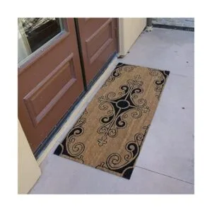 RubberCal. Traditional Fleur de Lis French Mat. Tapete_2