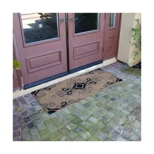 RubberCal. Traditional Fleur de Lis French Mat. Tapete_4