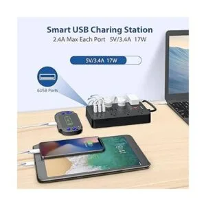 HUNIAN Protector de sobretensión enchufe plano de 10_3