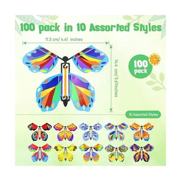 100 juguetes voladores mágicos de mariposa voladora con_2