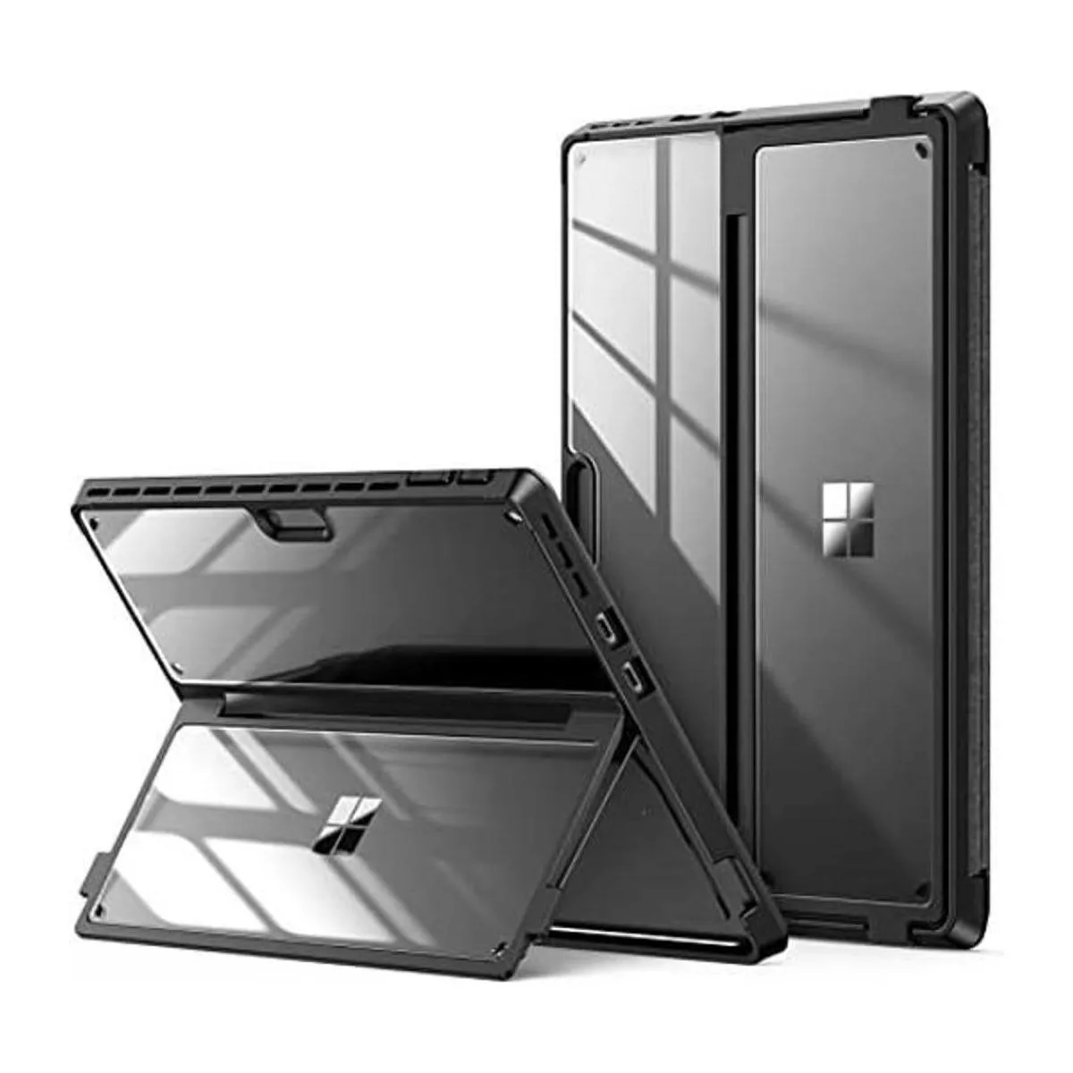 INFILAND Surface Pro 9 funda transparente multiángulo a_1