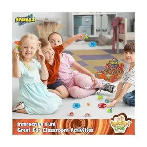 Tapas giratorias iluminadas y disco volador 12 juegos_3