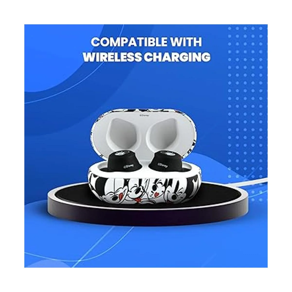 Disney Mickey Mouse Auriculares Bluetooth con funda de_5