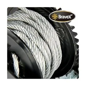 800lbs Capacity Heavy Duty Hand Winch Crank Strap Gear_3