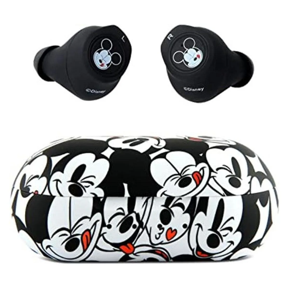 Disney Mickey Mouse Auriculares Bluetooth con funda de_1