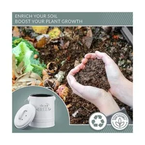 Barnyard Designs Cubo de compostaje de cocina mostrador_3