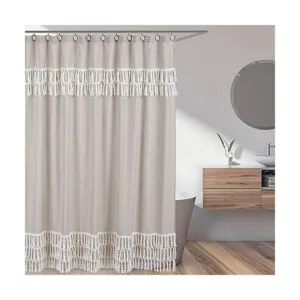 Sweet Jojo Designs Cortina de baño bohemia de tela de_2