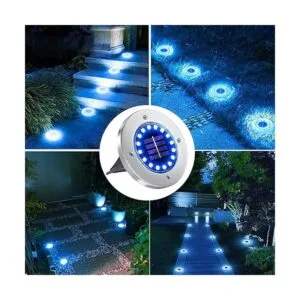 NFESOLAR Solar Outdoor Lights with 16 LEDs Blue Color_7