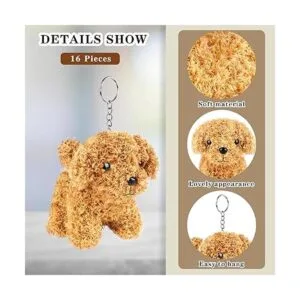 Elcoho 16 piezas de 4 pulgadas mini perros de peluche con_3