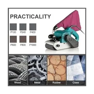 Paquete de 24 correas de lijado de 4 x 36 pulgadas grano_7