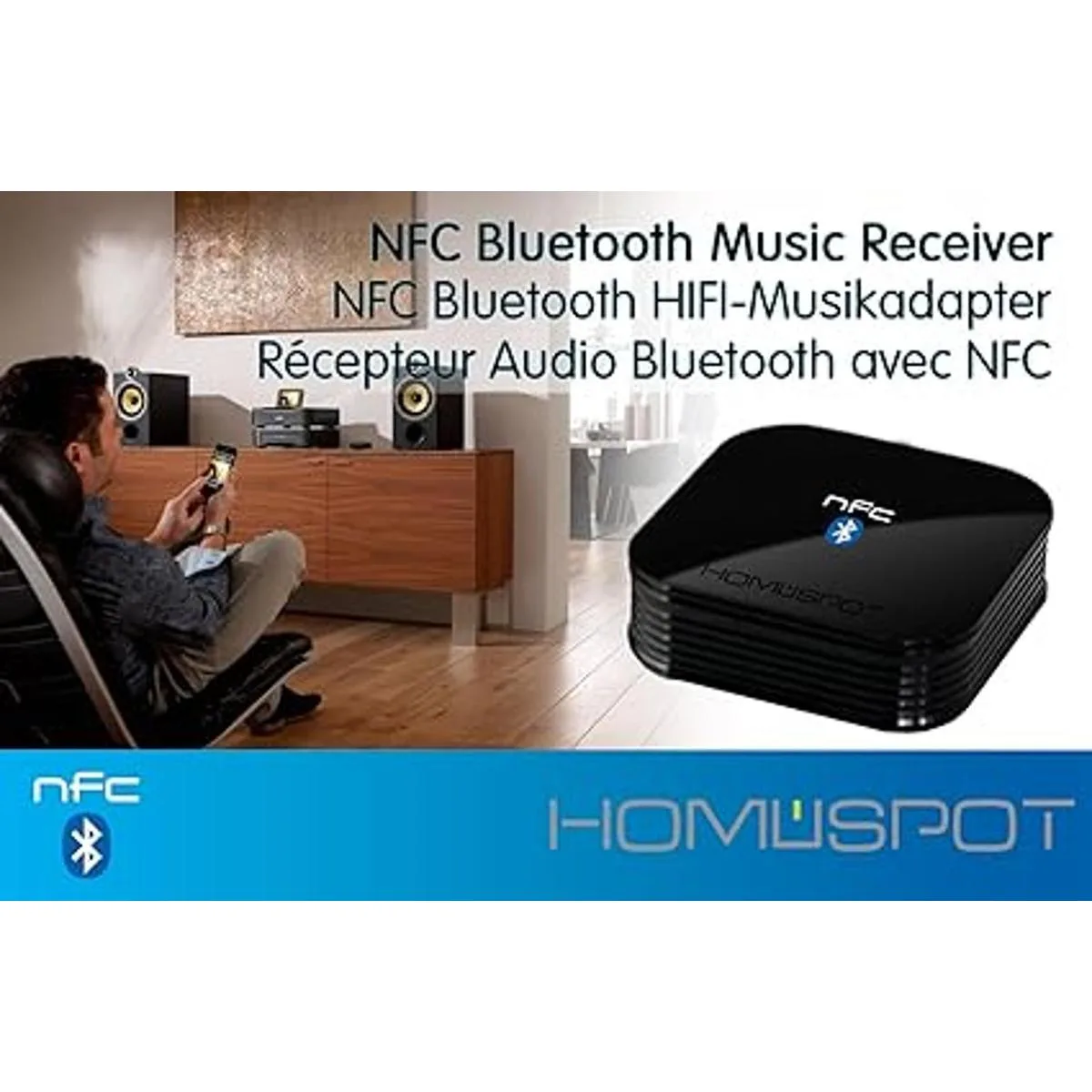 HomeSpot Receptor de audio Bluetooth habilitado para NFC_3